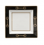 Cheval Black Presentation Tray  Dimensions:  9\ x 9\

Materials:  Fine china






